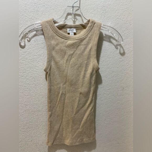 J. Crew High-Neck Ribbed Tank Top Size XXS - Picture 1 of 5